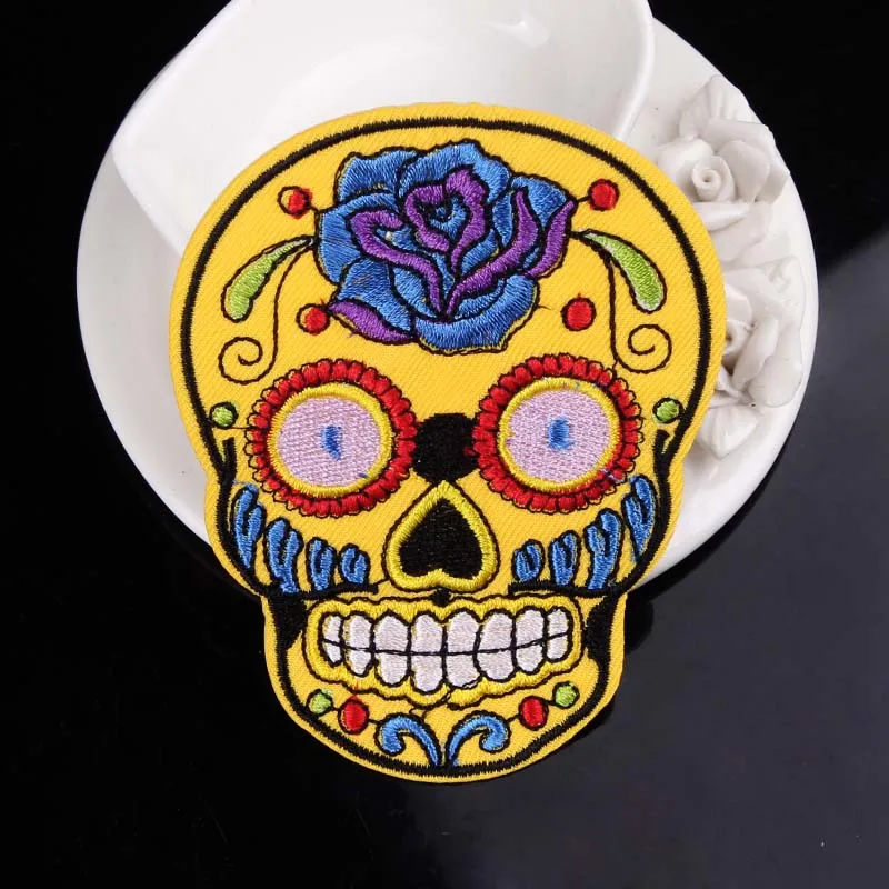 Нашивка Prajna в стиле панк байкерские термоклейкие нашивки для одежды вышитые на