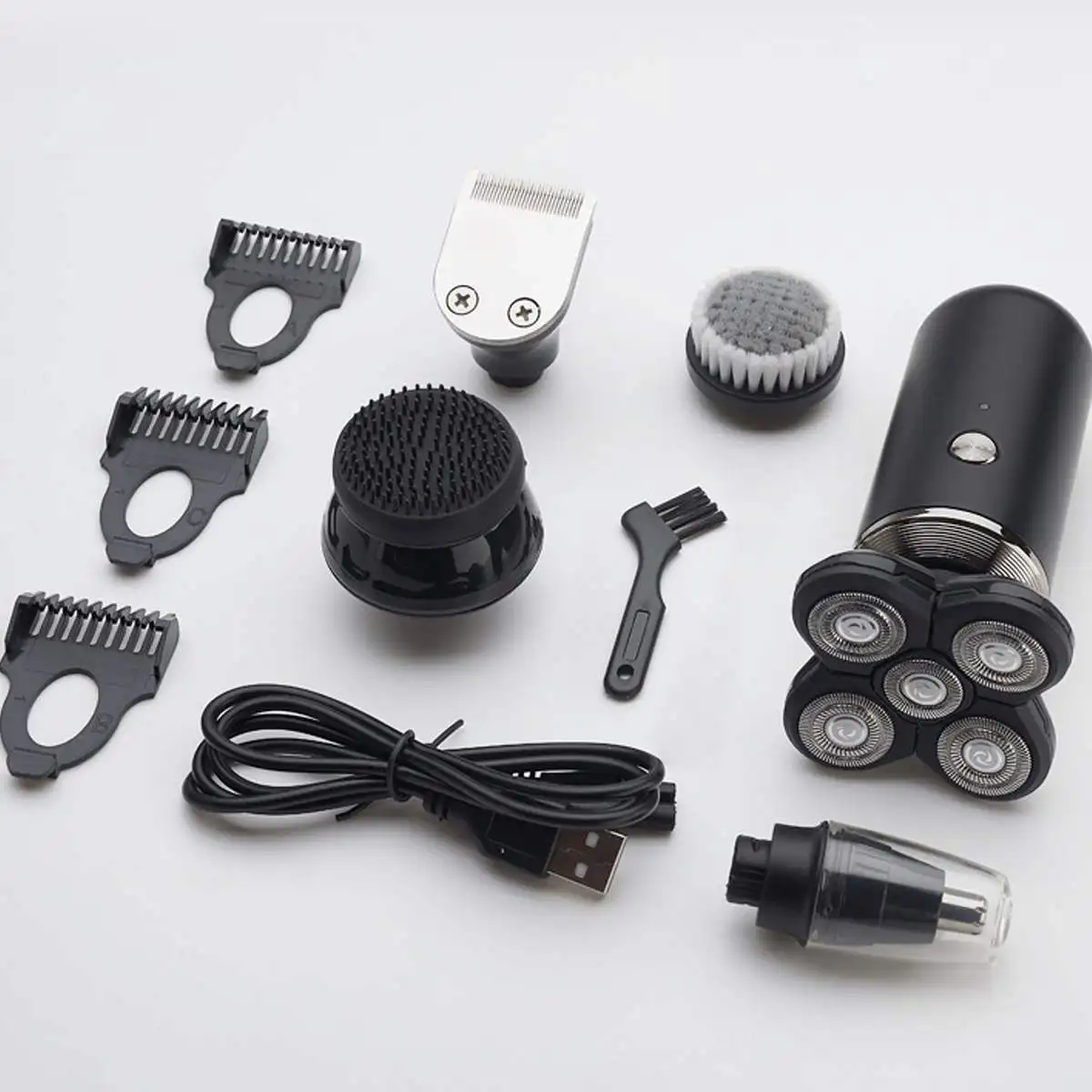 

Electric Shaver Wet Dry For Men Electric Razor Rechargeable Bald Head Shaving Machine Beard Trimmer Multifunctional Grooming kit