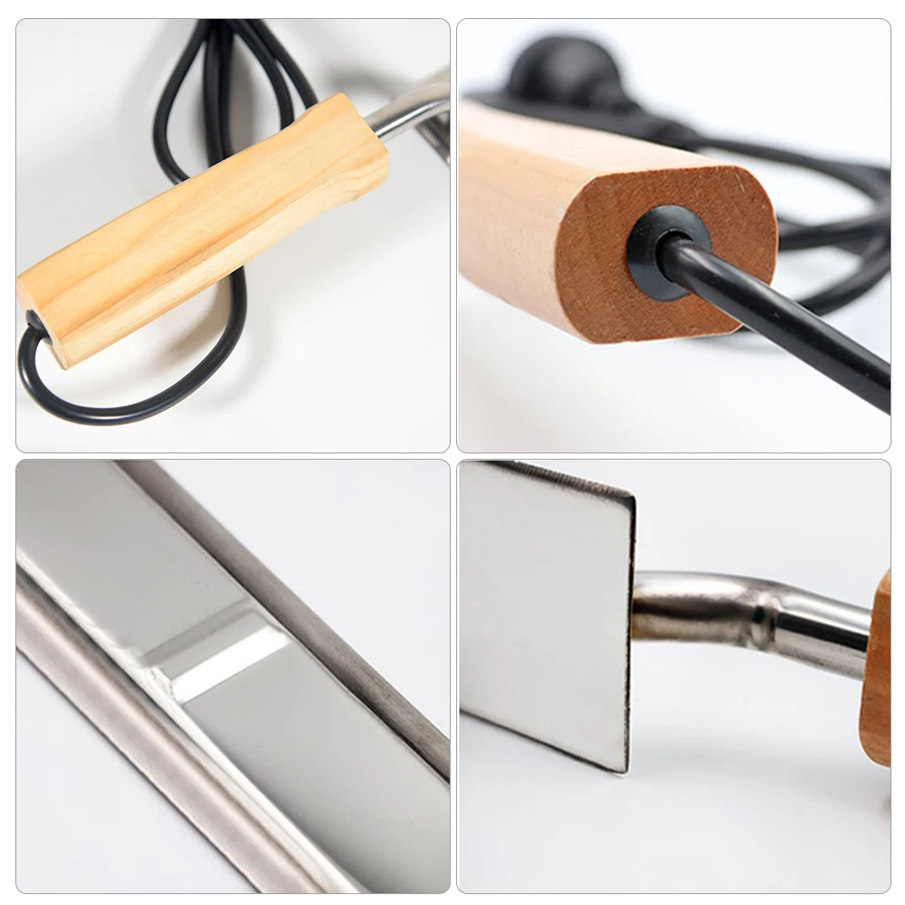

New Stainless Steel Electric Honey Scraper Bee Beekeeping Equipment Uncapping Tool Extractor Tool with Wooden Handle