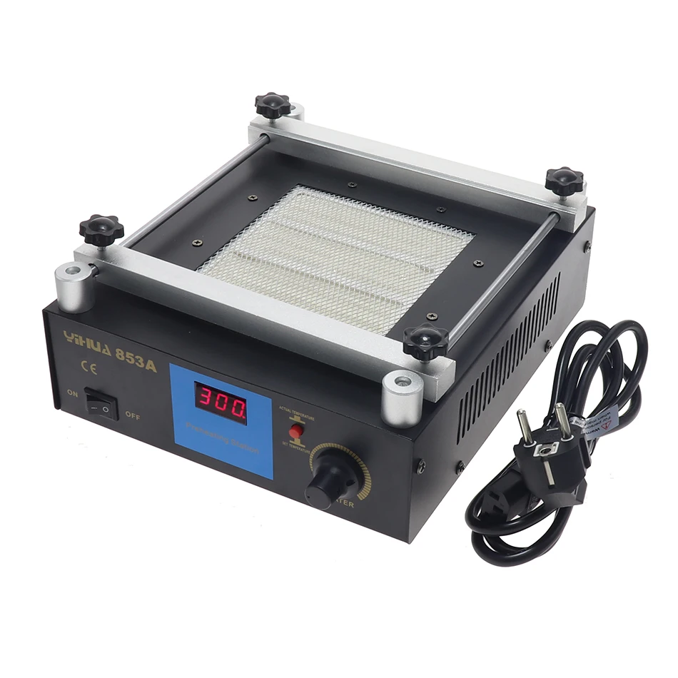 YIHUA 853A 110V 220V Цифровая инфракрасная станция предварительного нагрева высокой мощности ESD BGA паяльная станция PCB паяльная станция