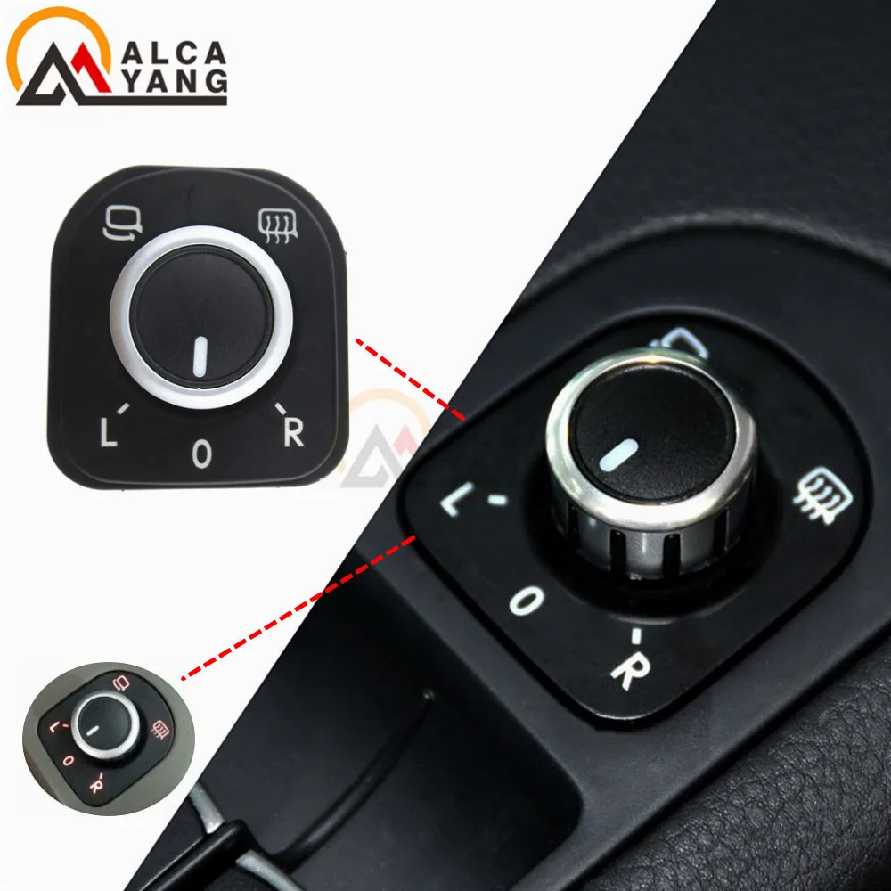 Сменный переключатель зеркала 5ND959565A 5K0 959 565 OEM хромированный для Passat B6 J etta Golf V W MK5