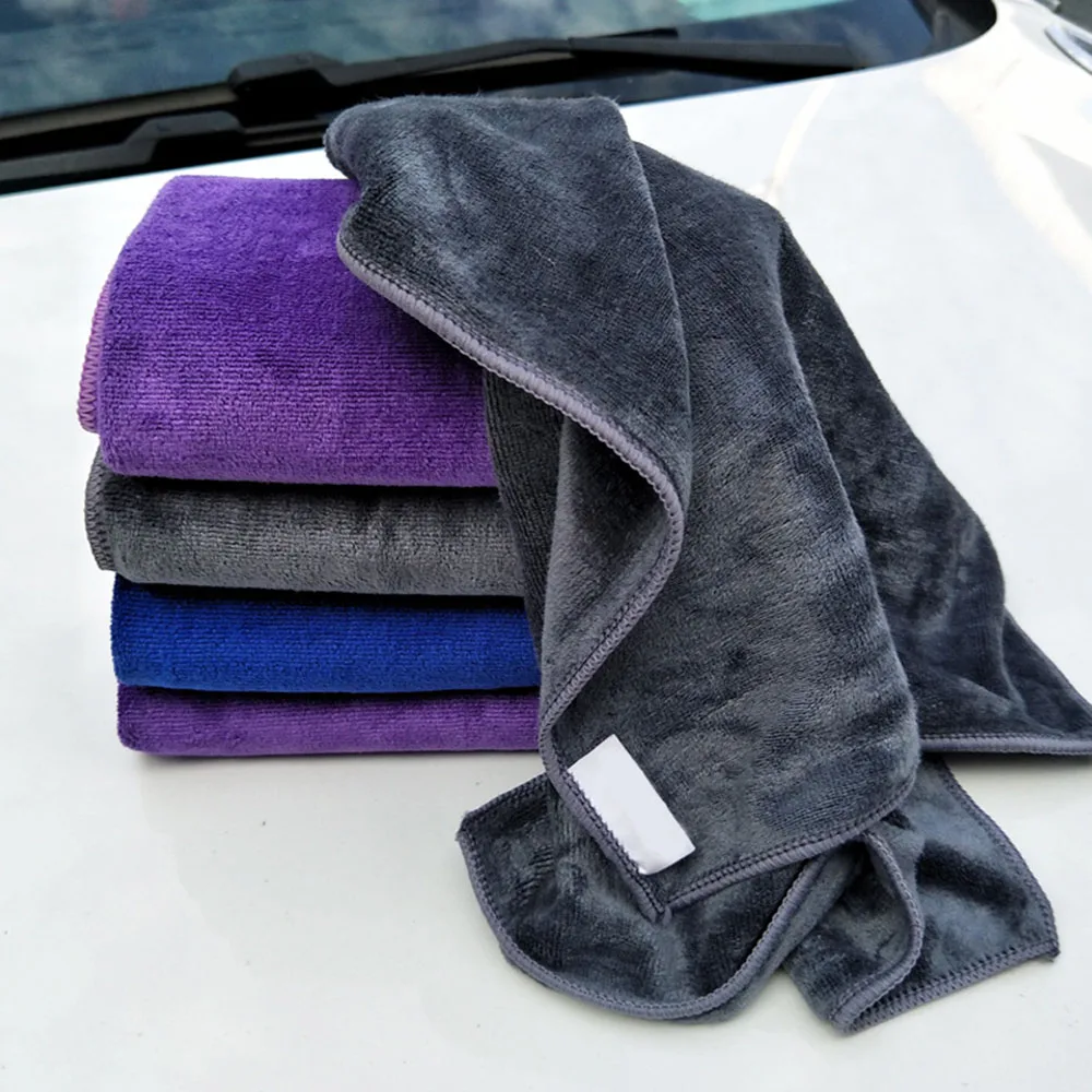 High Absorbent Soft Microfiber Cleaning Towel Car Auto Wash Dry Clean Polish Cloth Drop Home Useful 160*60 /30x70cm | Автомобили и