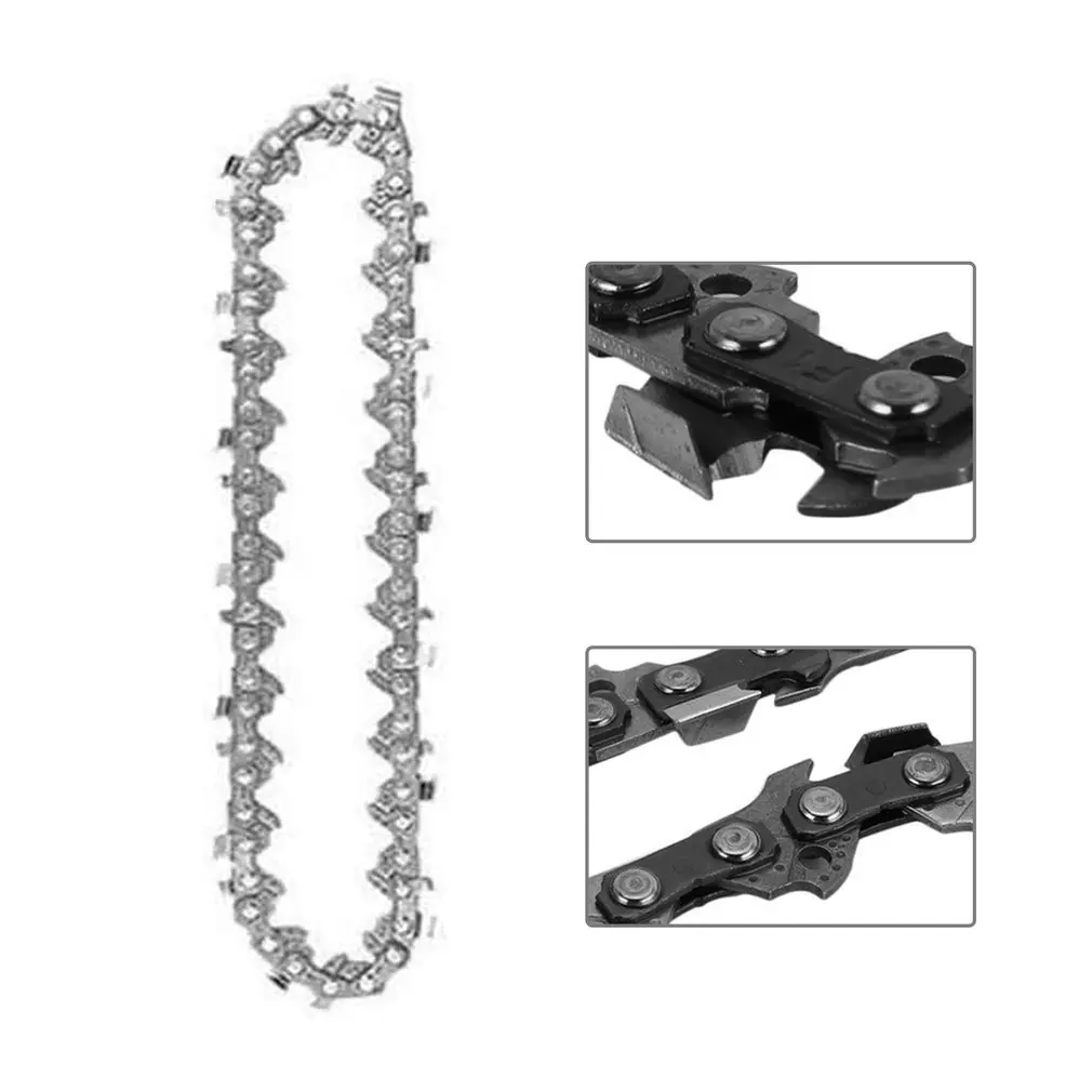 

3 pcs 4 Inch Chainsaw Saw Mini Portable Electric Chainsaw Replacement Chain Pruning Shears Wood Cutting Chainsaw Chain
