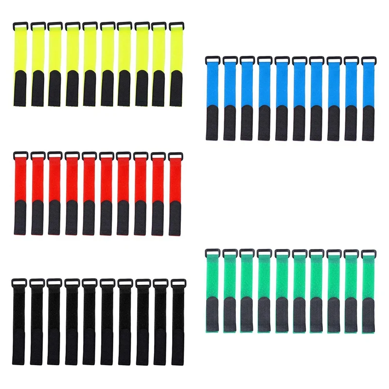 10pcs/set Fishing Rod Tie Holder Strap Nylon Clasp Fastener Adjustable Non-slip Pole Wrap Band Reusable | Спорт и развлечения