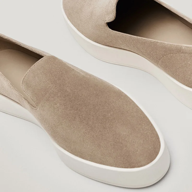

Fashion Brand Design Loafers Women Casual Shoes for Women 2021 Autumn Platform Slip-On Loafers Genuine Leather Women Flat Shoes