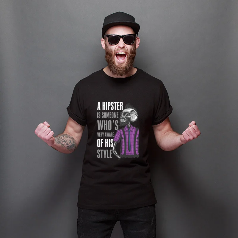 

Thanksgiving Day Hipster Skull Fashion Pure Cotton Prevalent Tops T Shirt 3D Printed Cute Tee Shirts Custom Hip hop Tee-Shirt