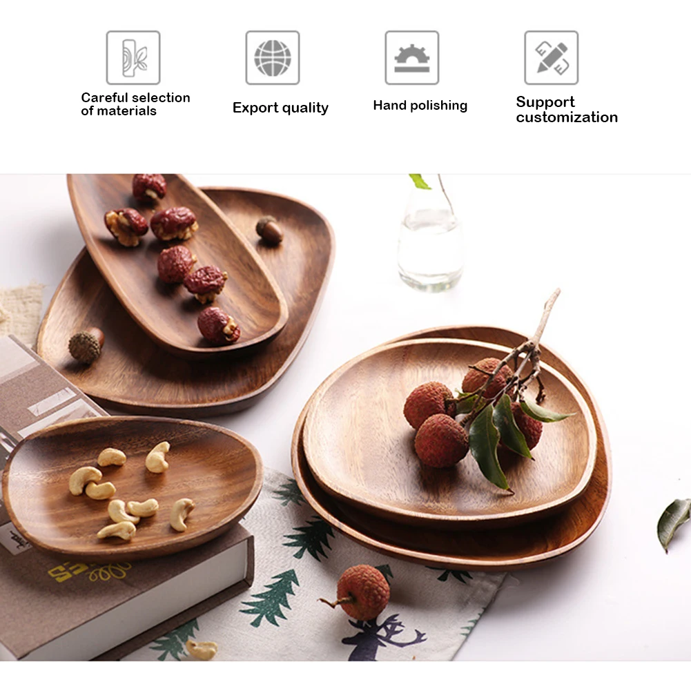 Чаша из цельного дерева сковорода конфеты закуски орехи сухофрукты тарелки