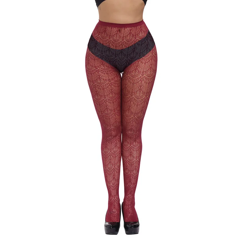 Женские готические колготки в стиле ретро сетчатые чулки виде лозы с цветами