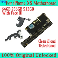 64gb 256gb 512gb full tested for iphone xs motherboard withwithout face iddisassembly mainboard for iphone xs board unlocked