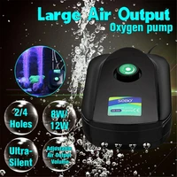 aquarium air pump fish tank mini silent compressor single double outlet oxygen pumps aquariums aquatic accessories 220v 8w 12w