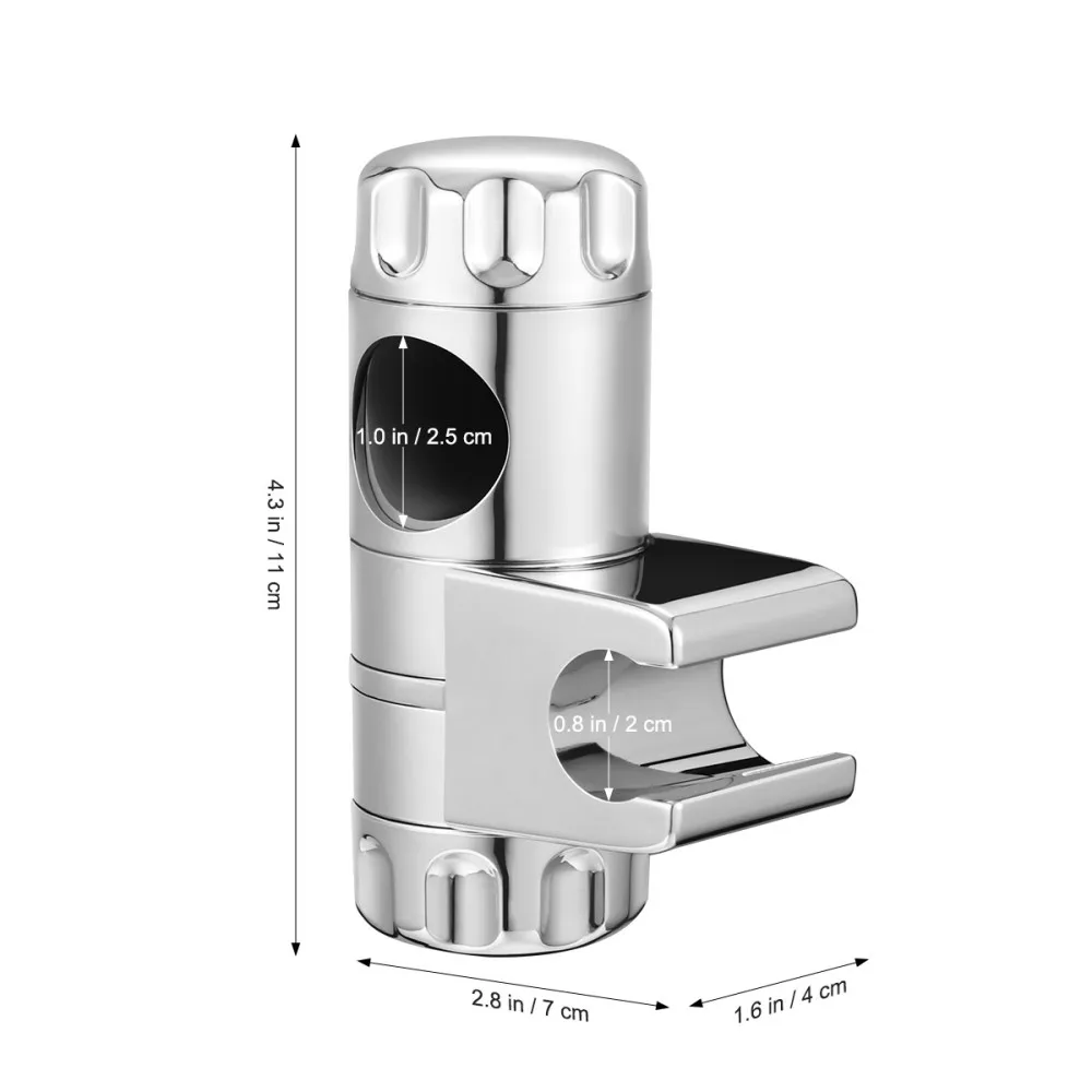 

OUNONA Adjustable Replacement Holder Slider Bracket for Bathroom Slide Bar Accessory