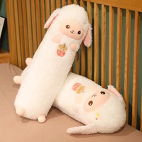 new kawaii plush sheep pillow cute long pillow lovely alpaca hand warmer dolls bed cushion for children girls xmas gift
