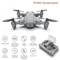ky905 mini drone 4k hd dual camera real time transmission wifi fpv professional drones rc quadcopter helicopters toys for boys