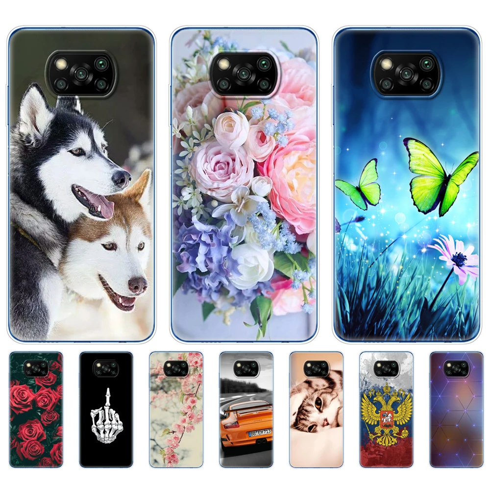 for xiaomi poco x3 nfc case silicon soft back for poco x3 pro cover tpu bumper for poco x 3 pocox3 nfc 6 67 global phone etui free global shipping