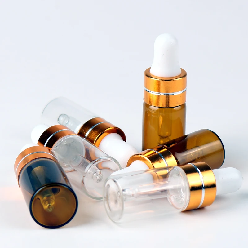 3 мл пустой флакон капельница янтарный коричневый Стекло бутылки для