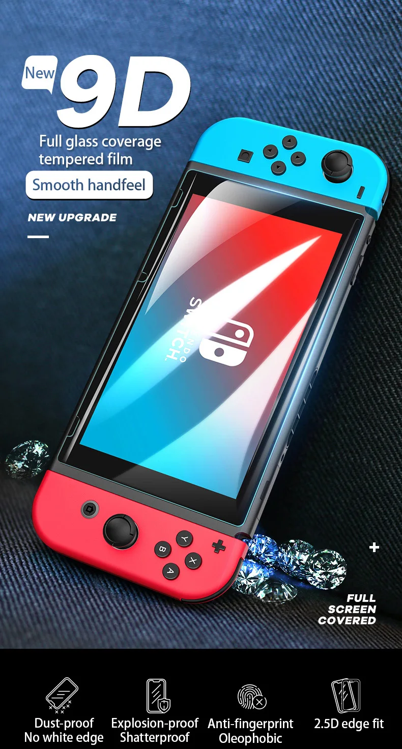 

Premium Tempered Glass Screen Protector For Nintendo Switch 9H Accessories For Nintend Switch Lite NS