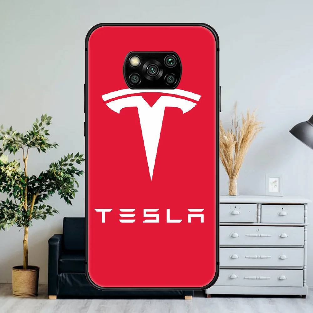 

Future Tesla Electric Car logo Phone Case For Xiaomi Mi Note 10 A3 9 MAX 3 A2 8 9 Lite Pro Ultra black Etui 3D Coque Painting