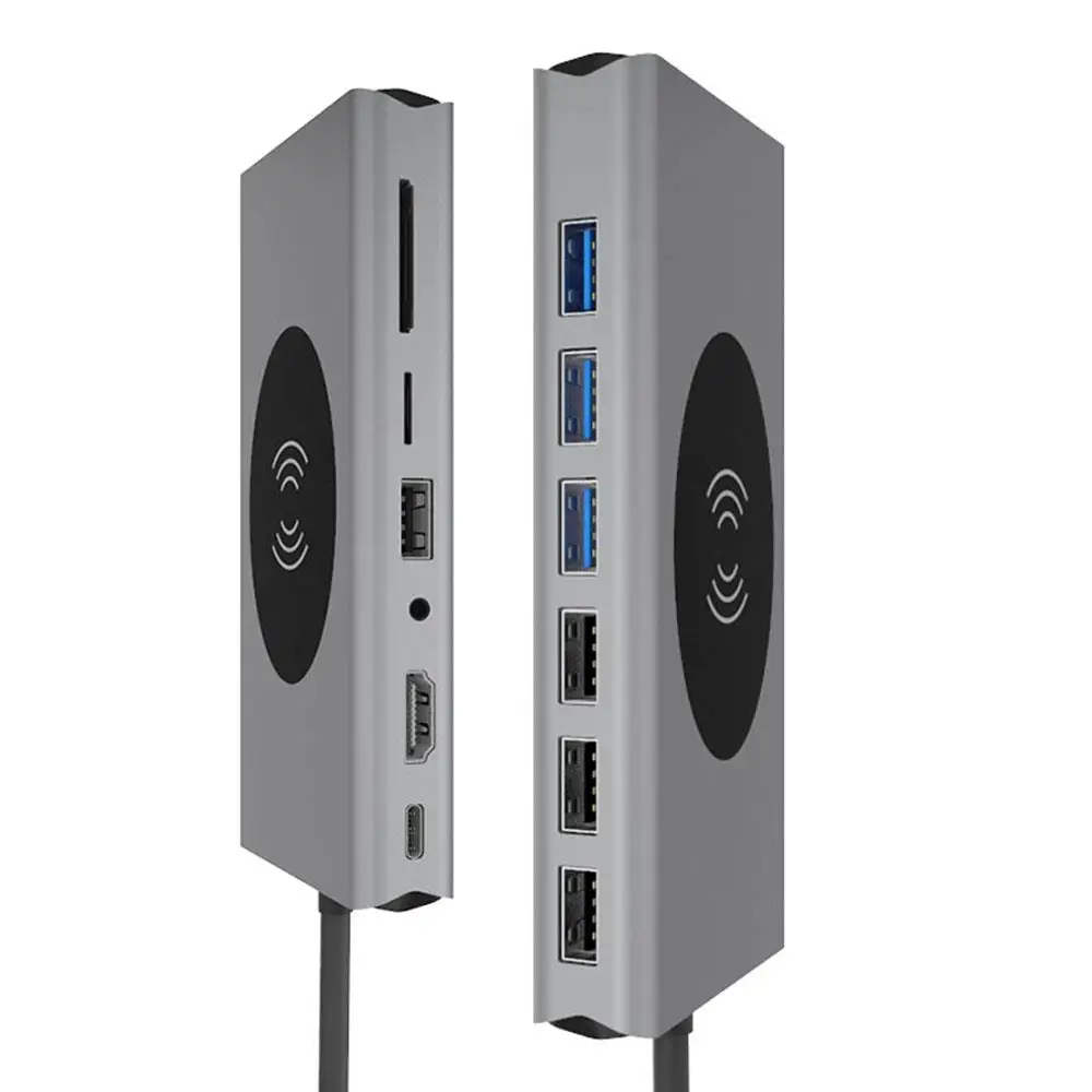 

Планшет док-станция 100 Вт PD USB C концентратор многофункциональный телефон модный концентратор 4K HDMI компьютеры