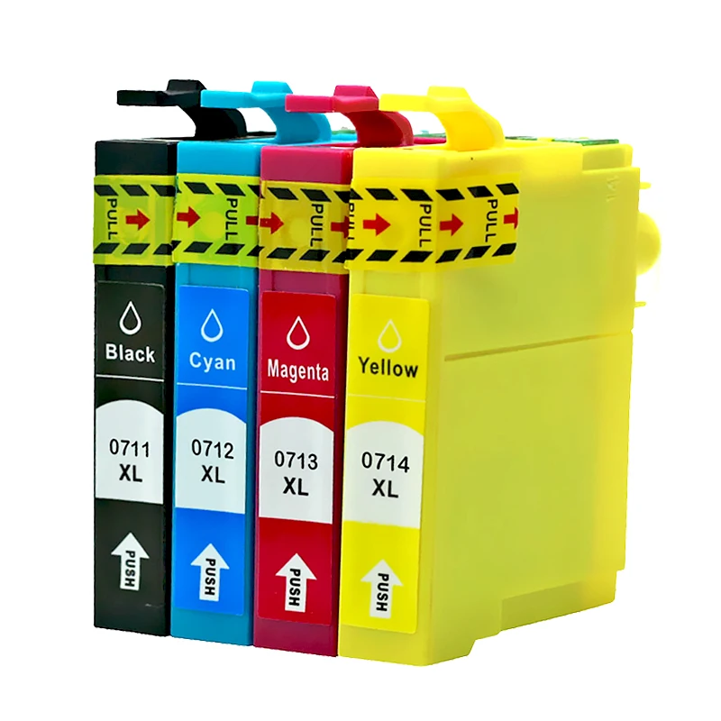 4 шт. совместимый чернильный картридж для принтера Epson T0711 T0712 T0713 T0714 epson Stylus D78 D92 D120