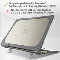 for microsoft surface laptop go 12 4 1943 ultra thin case w kickstand silicone frosted translucent shockproof protection cover