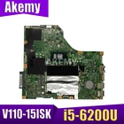 LV115SK MB 15277-1N 448.08B01.001N для For Lenovo V110-15ISK материнская плата для ноутбука CPU i5 6200U RAM 4GB 100% тестовая работа