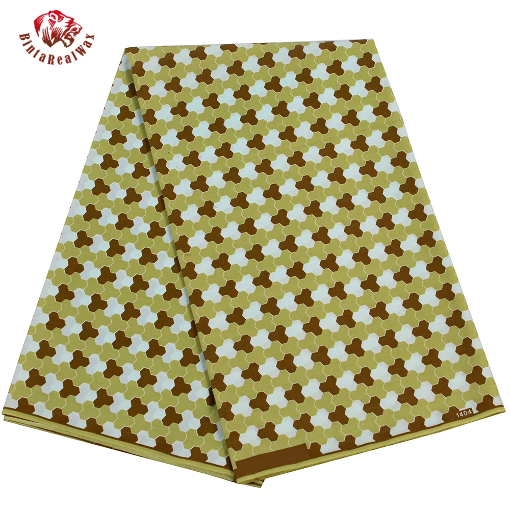 

Bintarealwax 6 ярдов/Лот, материал из полиэстера Анкары, Материал натурального воска для шитья вручную, африканская ткань для мужской одежды