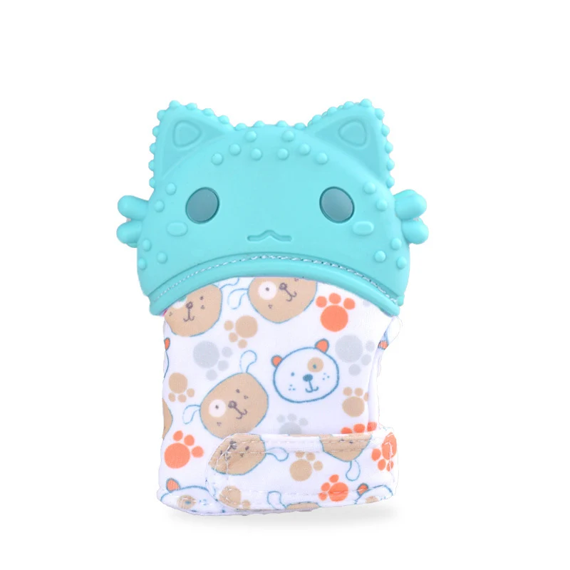 1 шт. Силиконовые Детские Прорезыватели для зубов Мультяшные перчатки безопасный