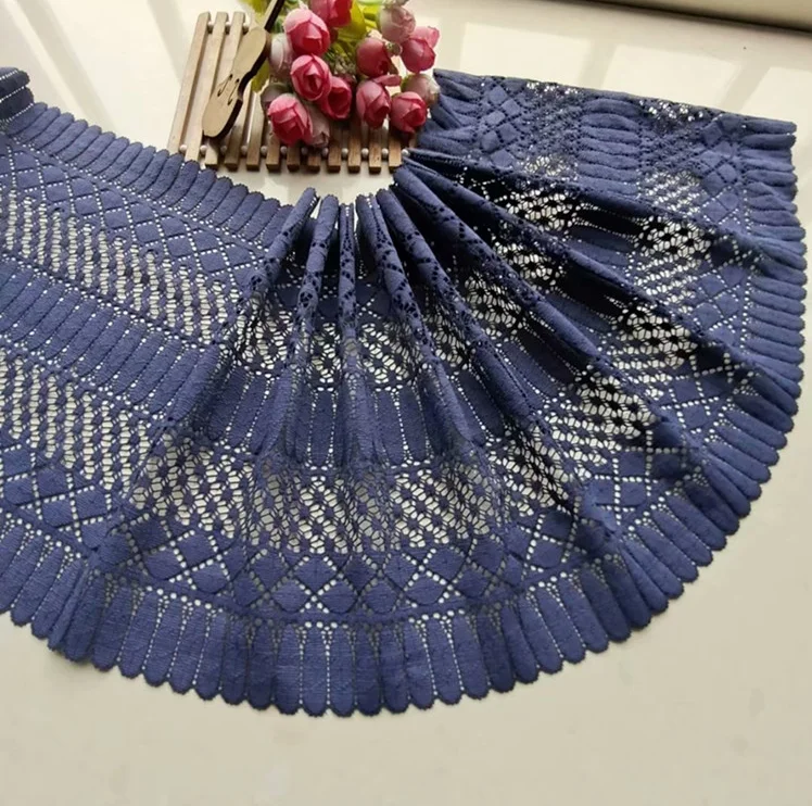 1 метр черные фиолетовые эластичные кружевные шнурки отделка швейные