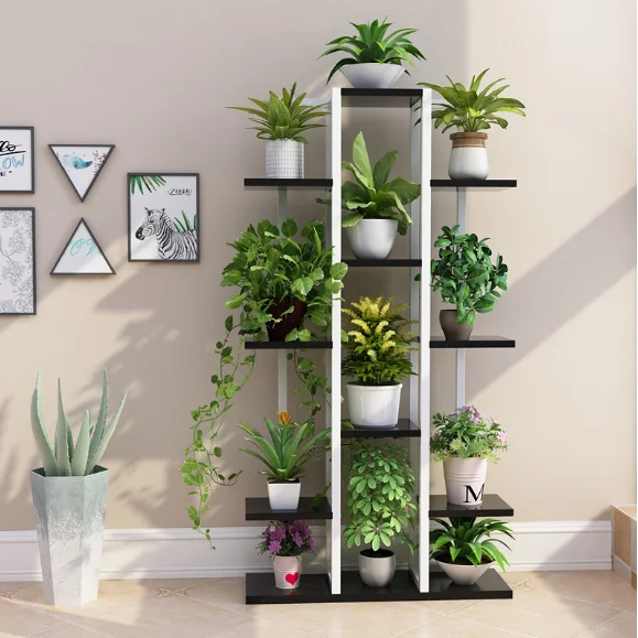 

Flower stand living room floor type wrought iron multi-layer indoor flower shelf home balcony green dill special flower pot rack