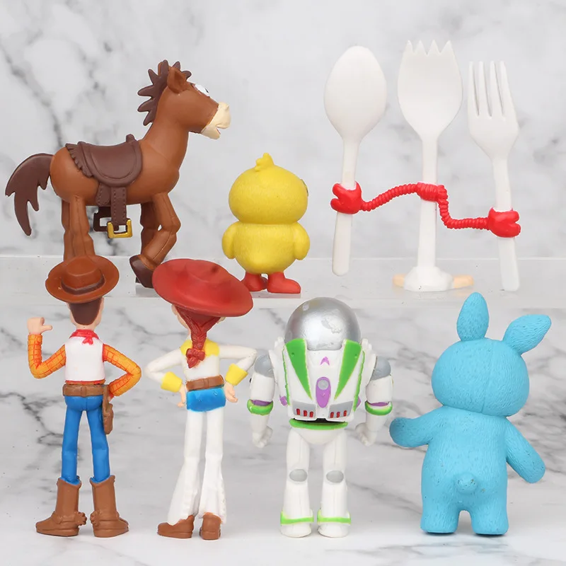 Экшн фигурки из Истории игрушек 4 Disney Игрушечная модель Джесси Базз Лайтер форки