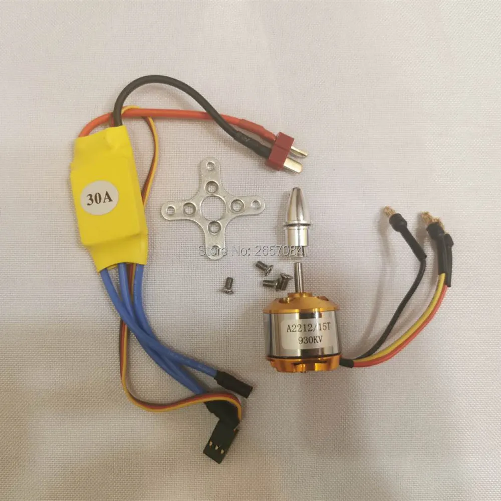 A2212 2212 930Kv бесщеточный двигатель 30A ESC Мотор крепление 1060 пропеллер MG90 9G микро