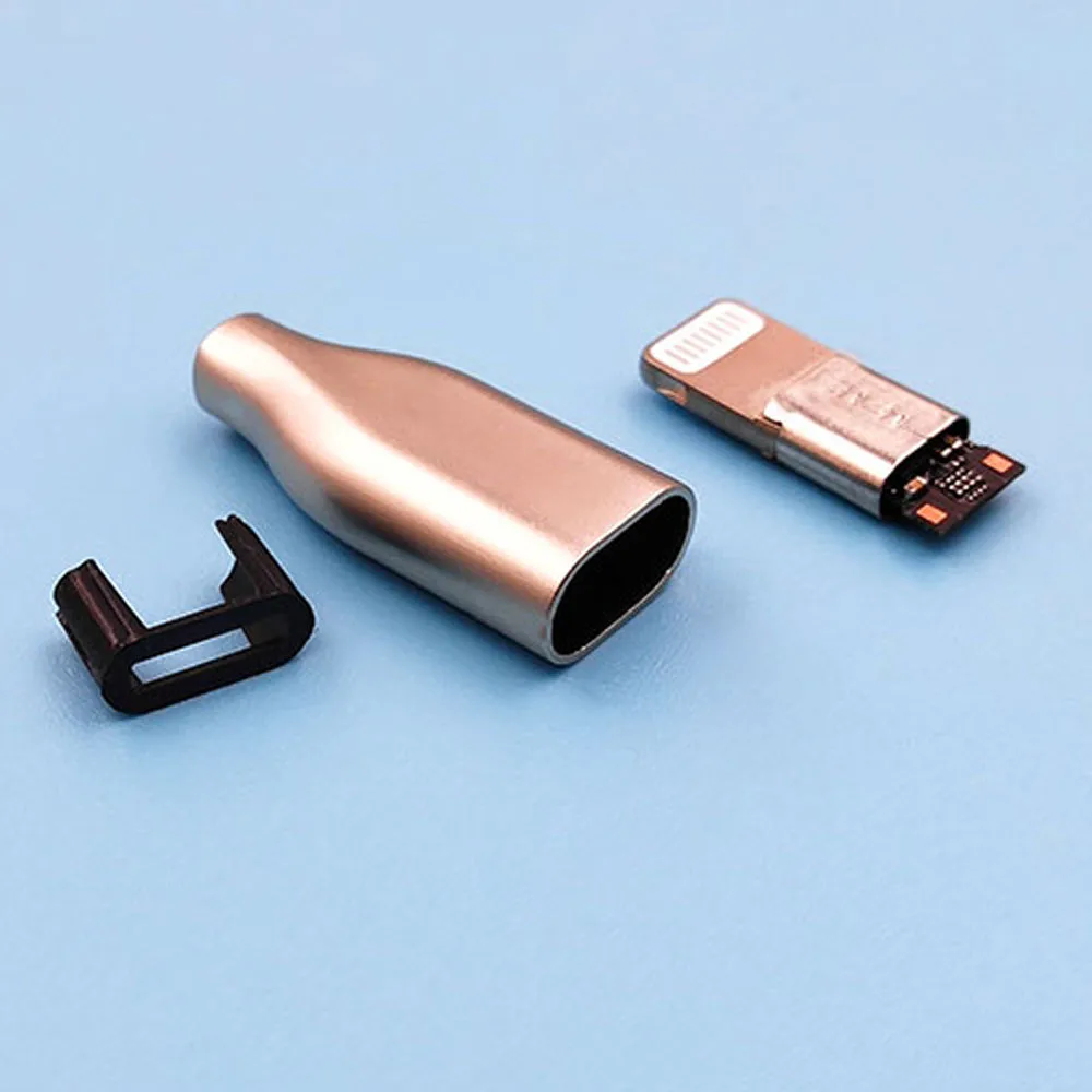 1 комплект для iPhone7/8/X Lightning металлический аудио штекер C100 DIY разъем для наушников