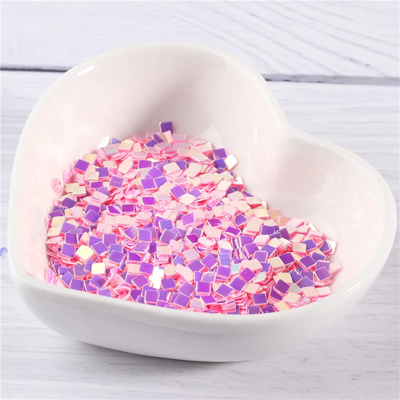 10 фотоблесток разных цветов 2 мм квадратные фотоблестки искусство ногтей