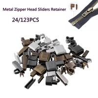 24 pieces of metal zipper repair kit metal zipper repair accessories zipper sewing jacket zipper slider slider fixing plug