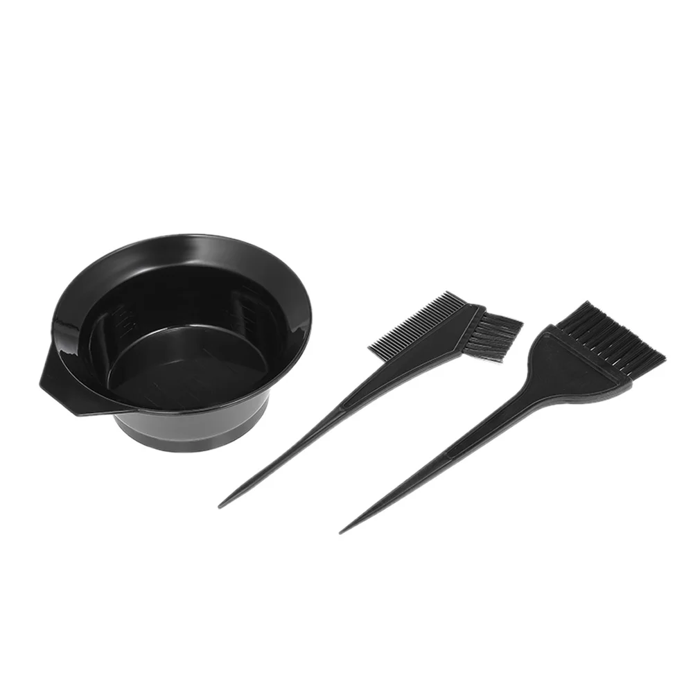3 шт. набор для окрашивания волос двухсторонний цветной гребень миска краски