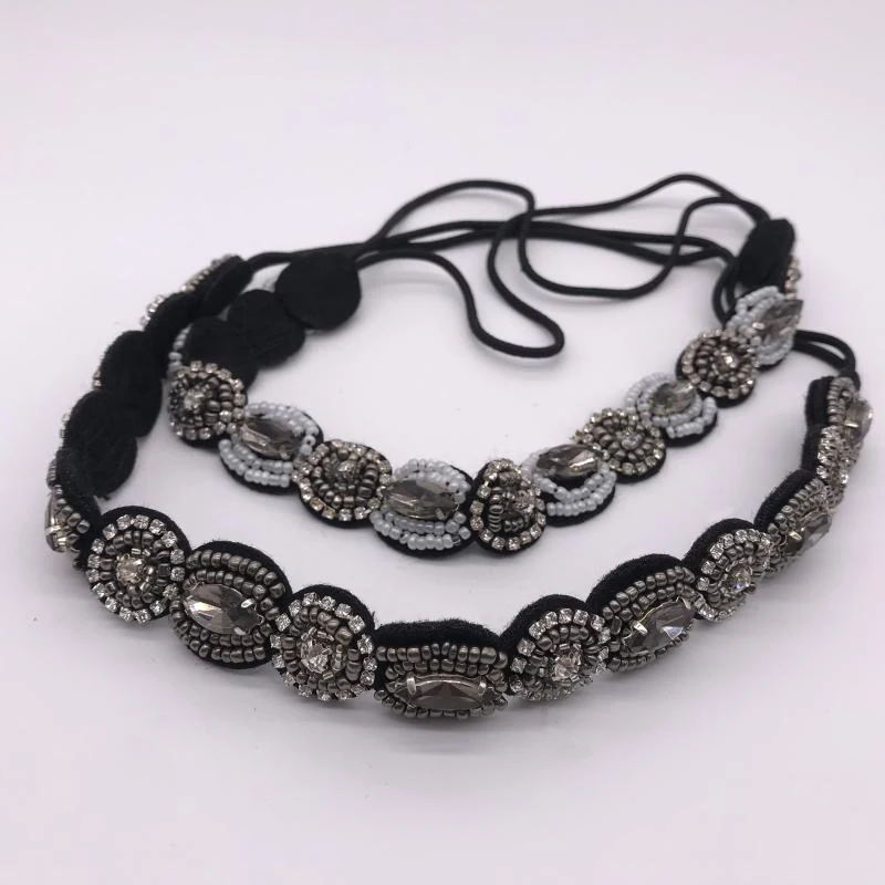 Женский ободок Элегантный шарм с камнями Роскошный венок на свадьбу Кристальный браслет Аксессуары для волос Орнамент Девичий подарок.