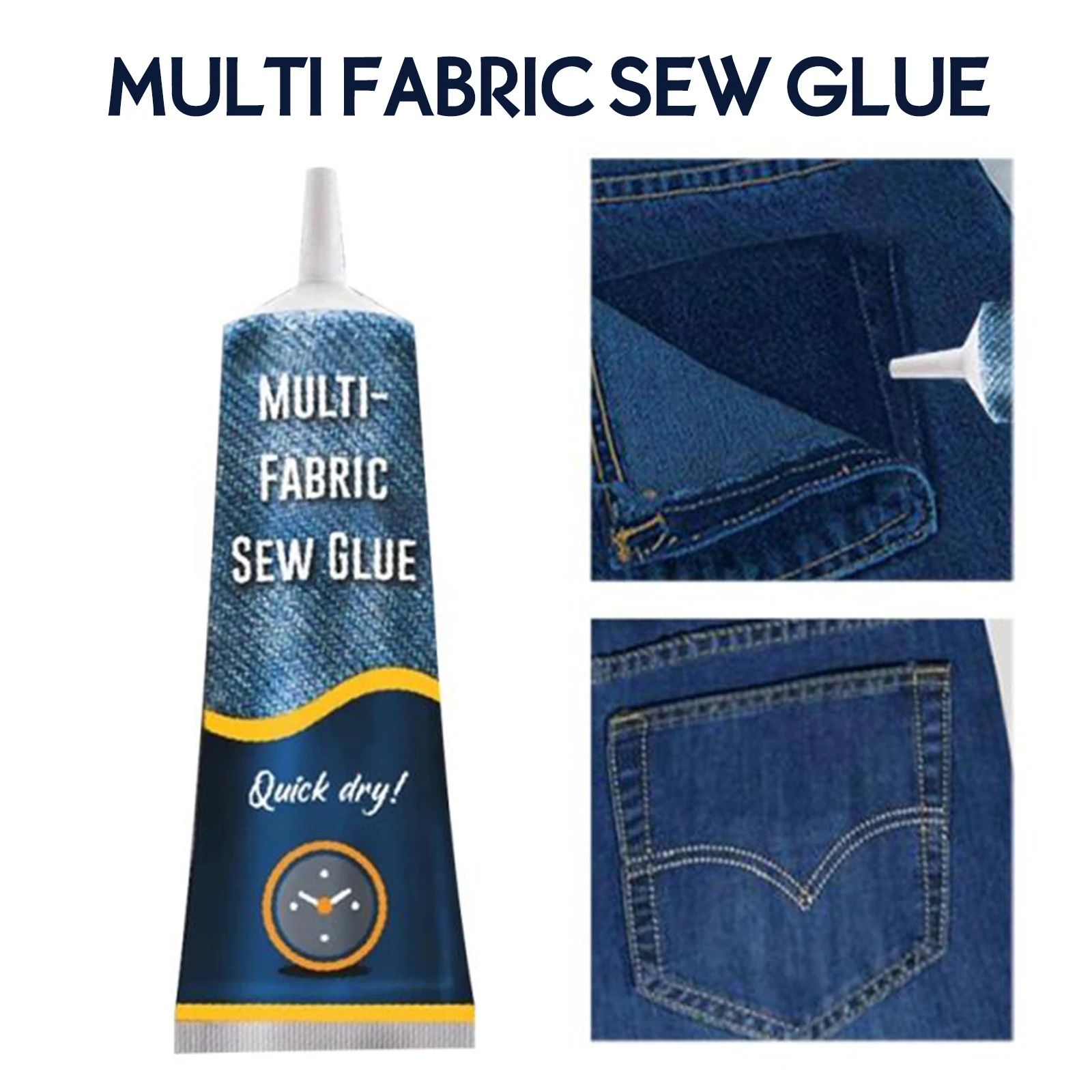 

1Pcs Liquid Glue Instant Fabric Leather Fast Drying Glue Ultra-stick Sew Glue Kit Secure Stitch Liquid Sewing Supplies Universal