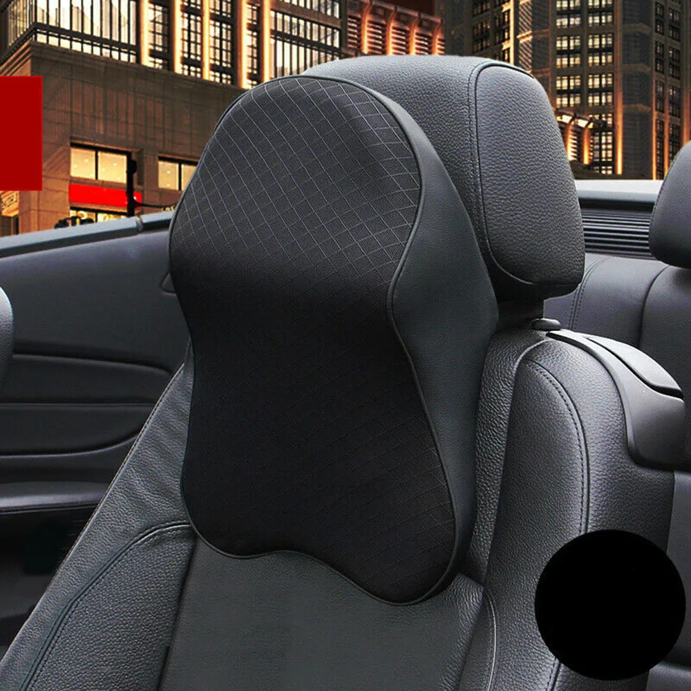 

Support Car Universal Headrest Cushion Rest 1X Accessory Head Memory Foam Pad