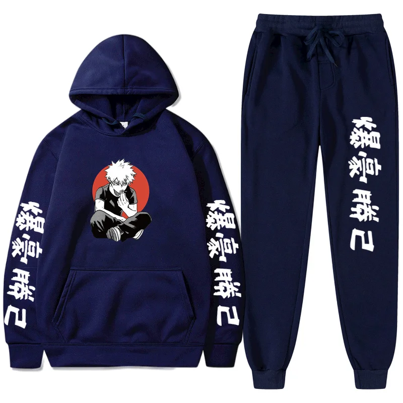 

2022 New Sets Autumn Winter Plus Fleece Printed Suit Christmas Hip Hop Funny Anime Cartoon Casual Men Women Hoodies Sweatshirts