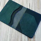Японское стальное лезвие правило высечки держатель для карт минималистичный бумажник двойной кошелек маленький кожаный бумажник деревянные штампы для кожевенных ремесел