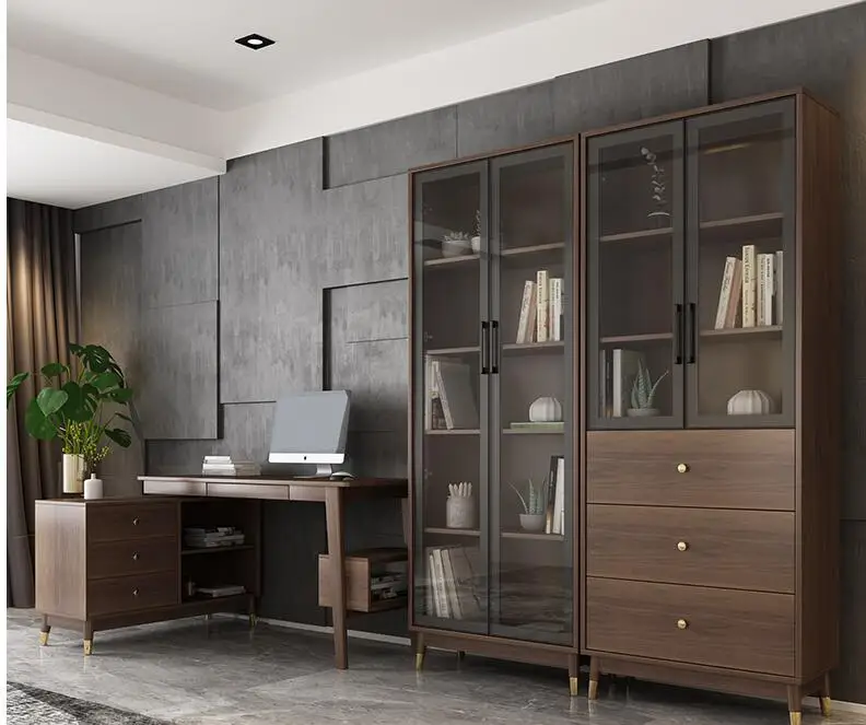 Угловой стол комбинированная книжная полка семейный простой Рабочий в