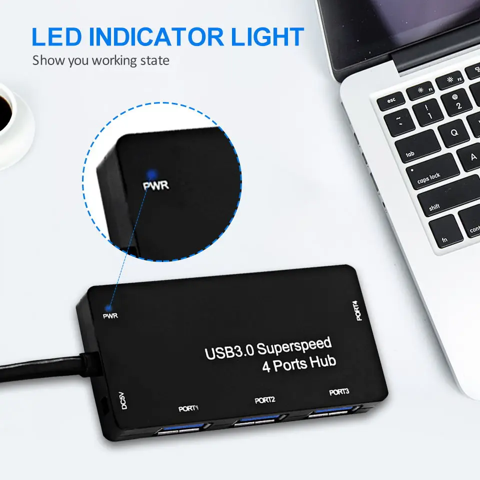 Micro USB Hub 3 0 высокоскоростной 4 порта Usb адаптер мульти концентратор 5 Гбит/с Mni