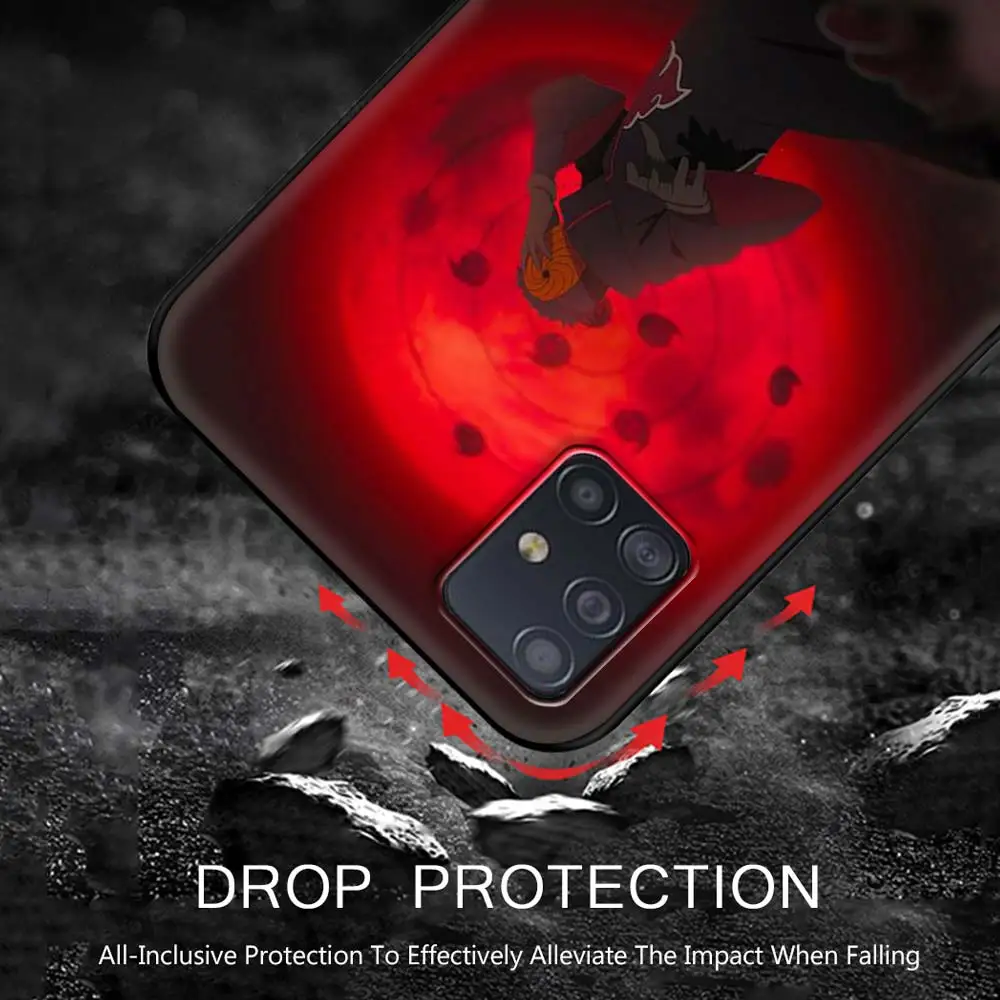 

Phone Case for Samsung Galaxy A51 A71 A70 A50 A40 A20s A30 A10s A20e A10 A02s A01 Silicon Cover Anime N-NarutoS akatsuki Boy