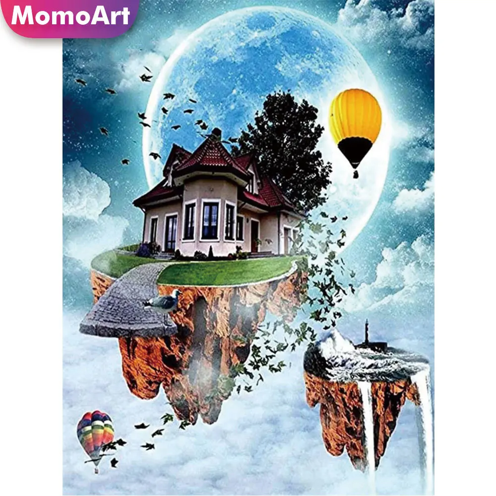 

Набор для алмазной мозаики MomoArt, мозаика «сделай сам», картина водопад, пейзаж, вышивка, фантазийный Декор для дома