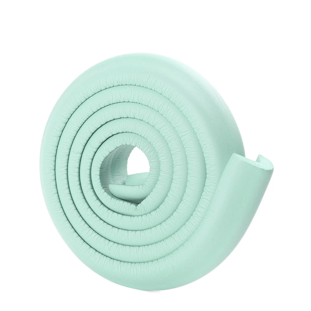 Mint Green 1 комплект 2 м дети защиты столкновения ограничитель стола полосы безопасности ребенка стекло угловая защитная лента из пенки с лентой мебельные аксессуары - Цвет: Mint Green