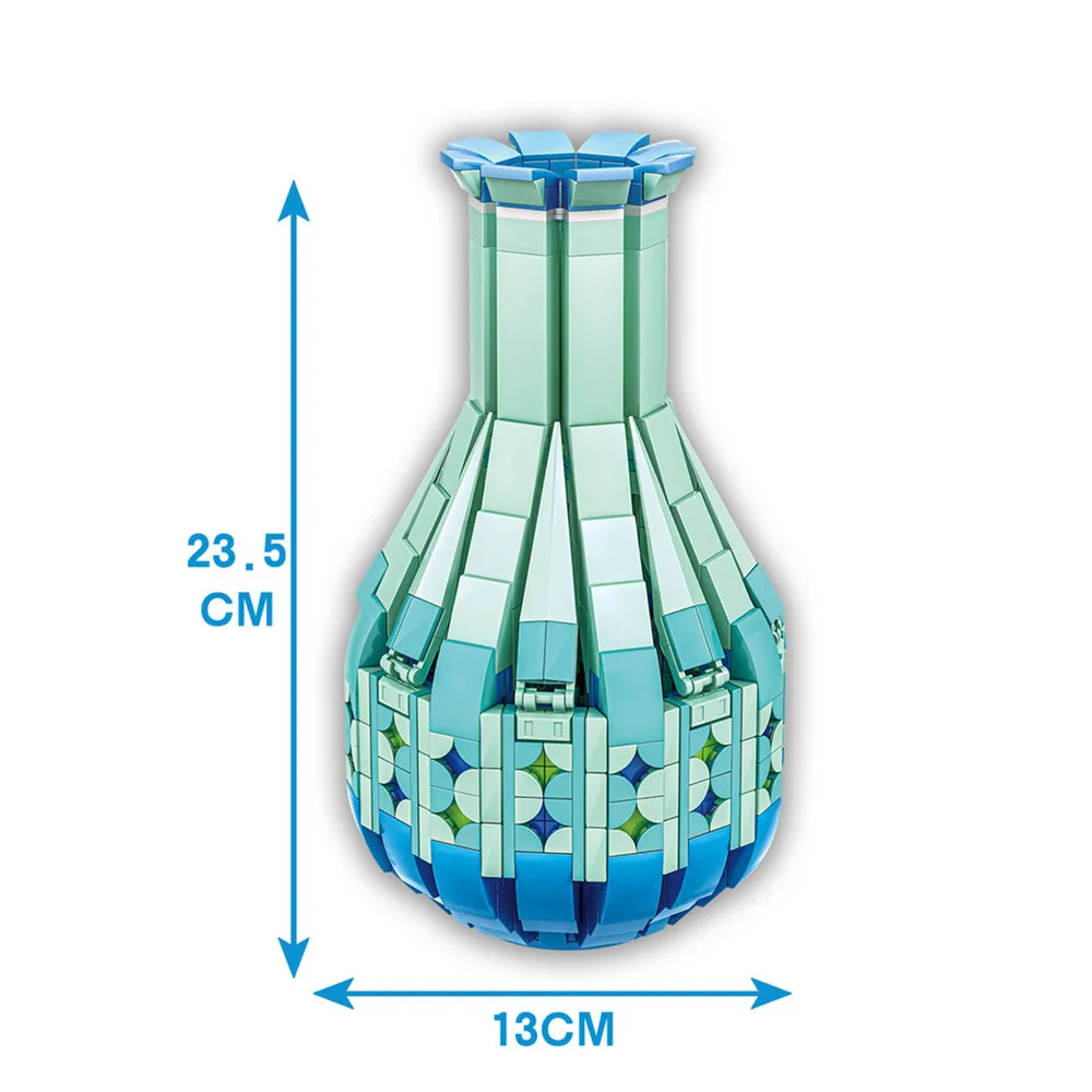 

In Stock 2021 City Creator Flower Bouquet Vase Building Blocks Bricks Romantic Kit Friends Diy Assembly Toys For Girls Kids