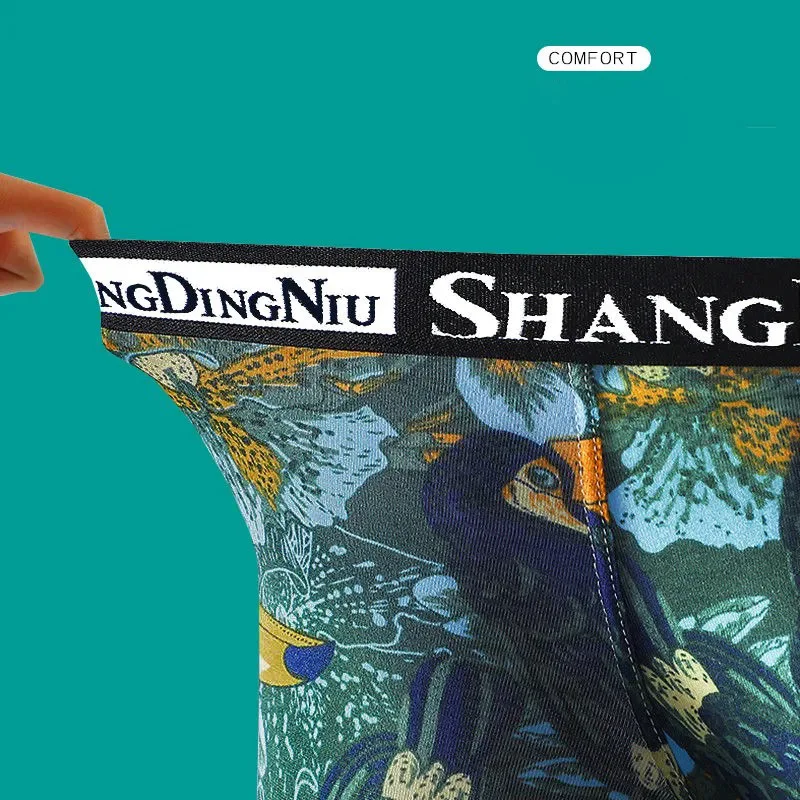 2021 High Quaity Underwear Men Cotton Boxer Men's Panties Men Underwear Boxers Boxer Shorts Boxershorts Printed Underpants 4X