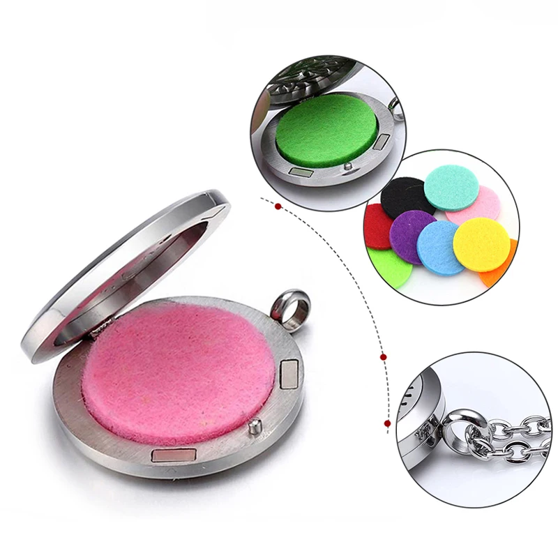 TJP Ароматные духи эфирное масло диффузор медальон 30 мм с магнитной застежкой