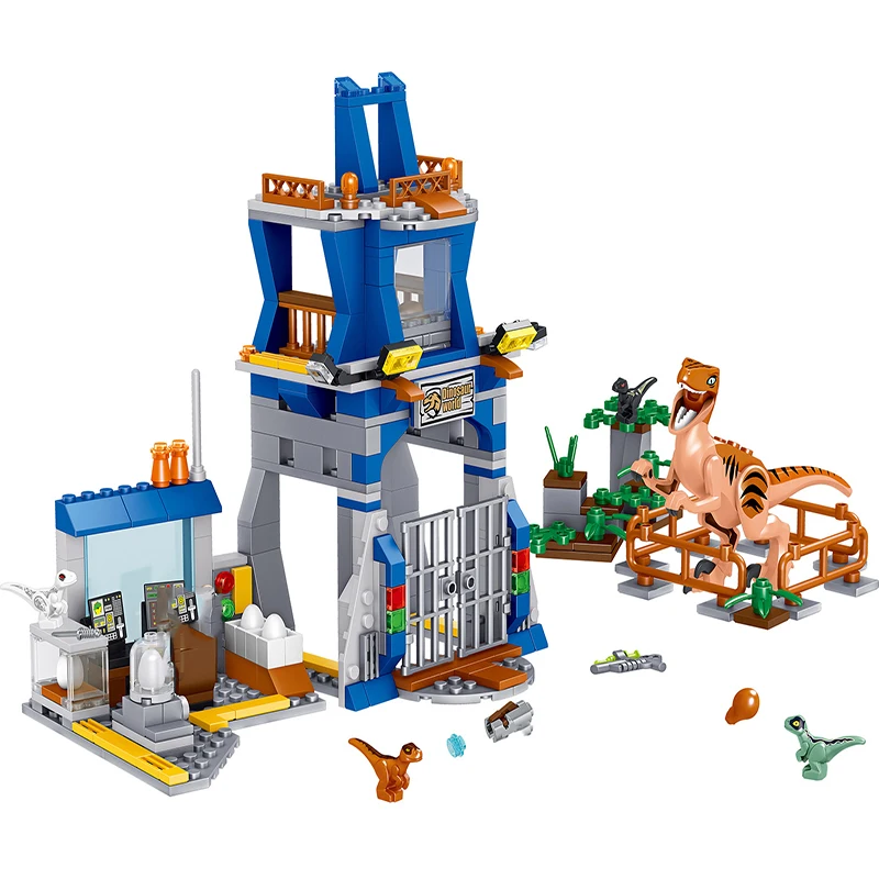 Набор строительных блоков ископаемые динозавры индоминус Т-Рекс Динозавр Парк