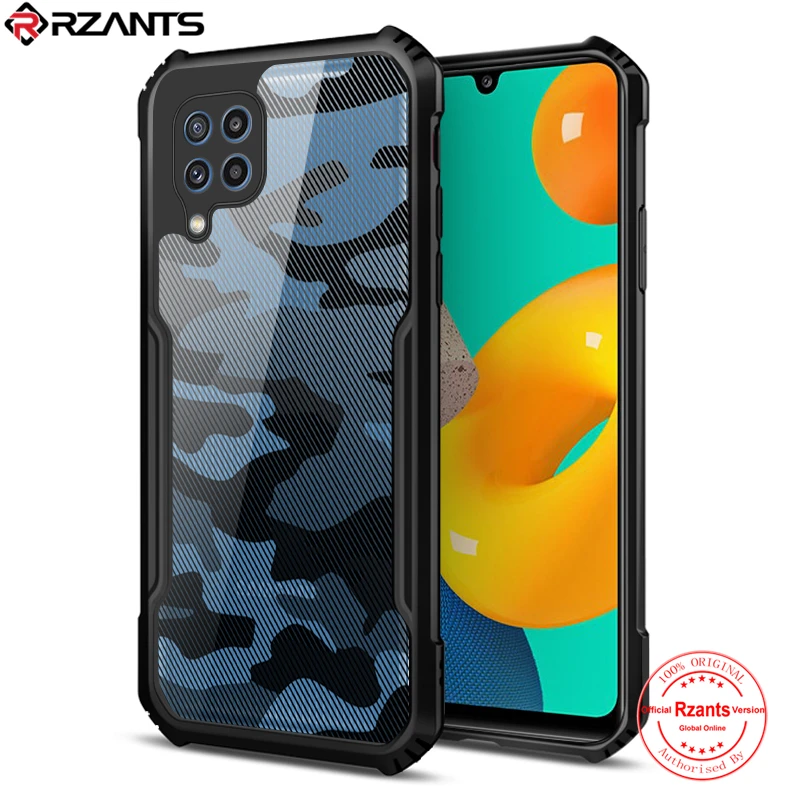 

Rzants For Samsung Galaxy M32 Case Hard Camouflage Protection Slim Thin Small Hole Cover